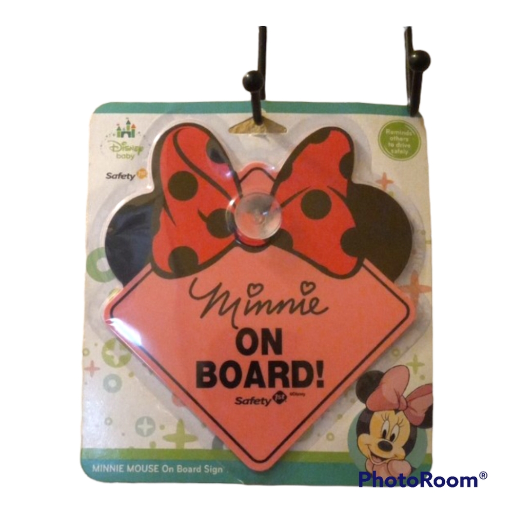 NWT Safety 1st MINNIE MOUSE on Board Sign